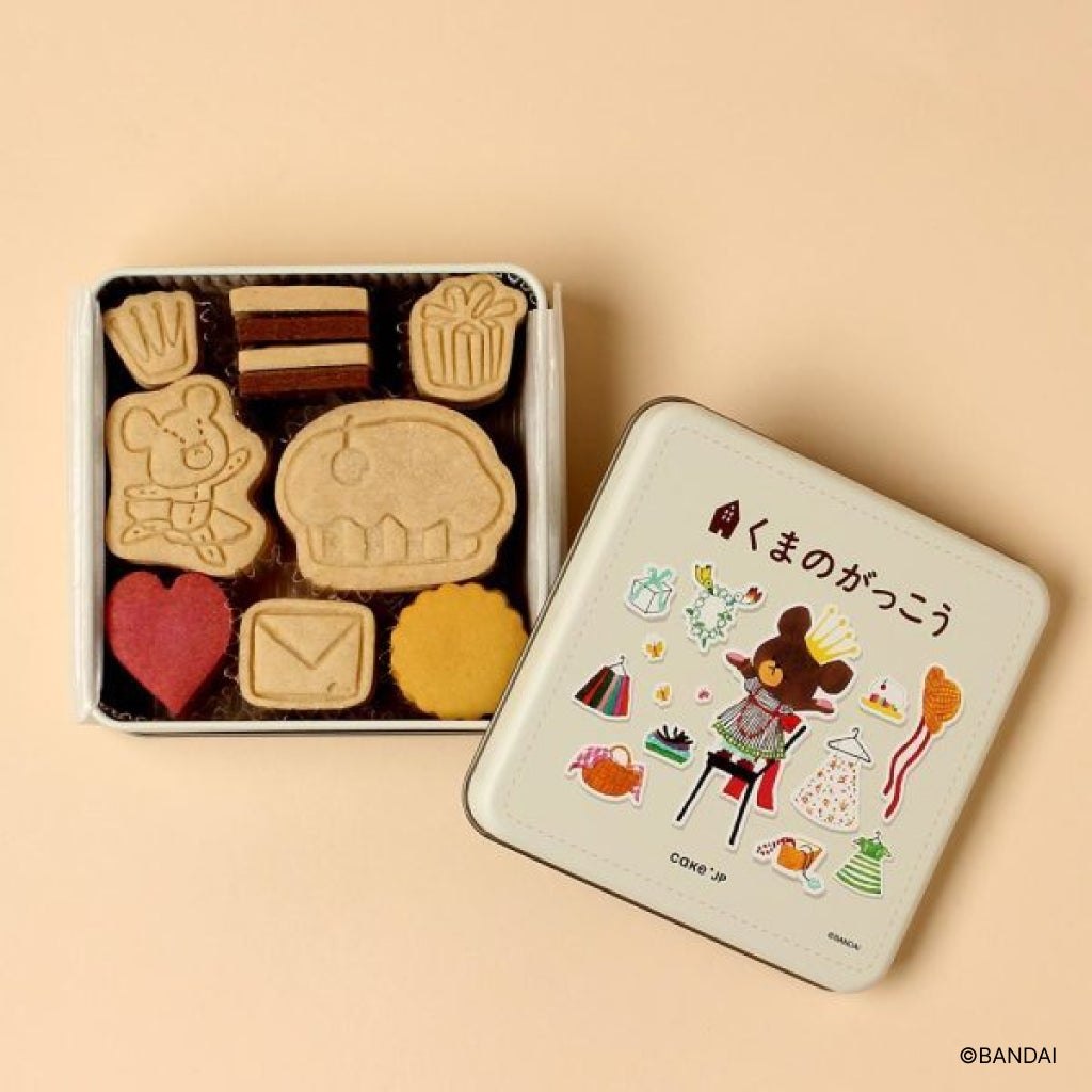 「くまのがっこう」ジャッキーのクッキー缶（限定パッケージ）