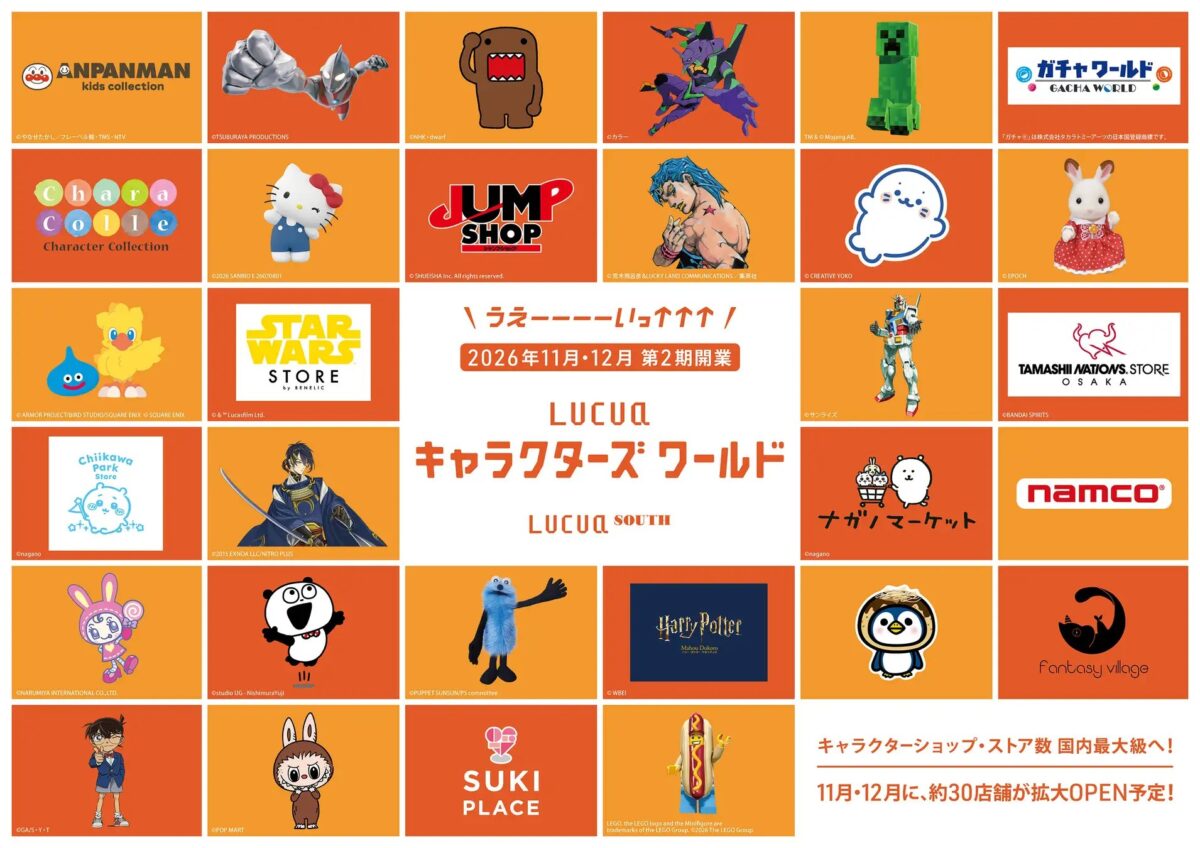 LUCUA SOUTH ルクア大阪 サウス オープン パペットスンスン スター・ウォーズ ガンダム