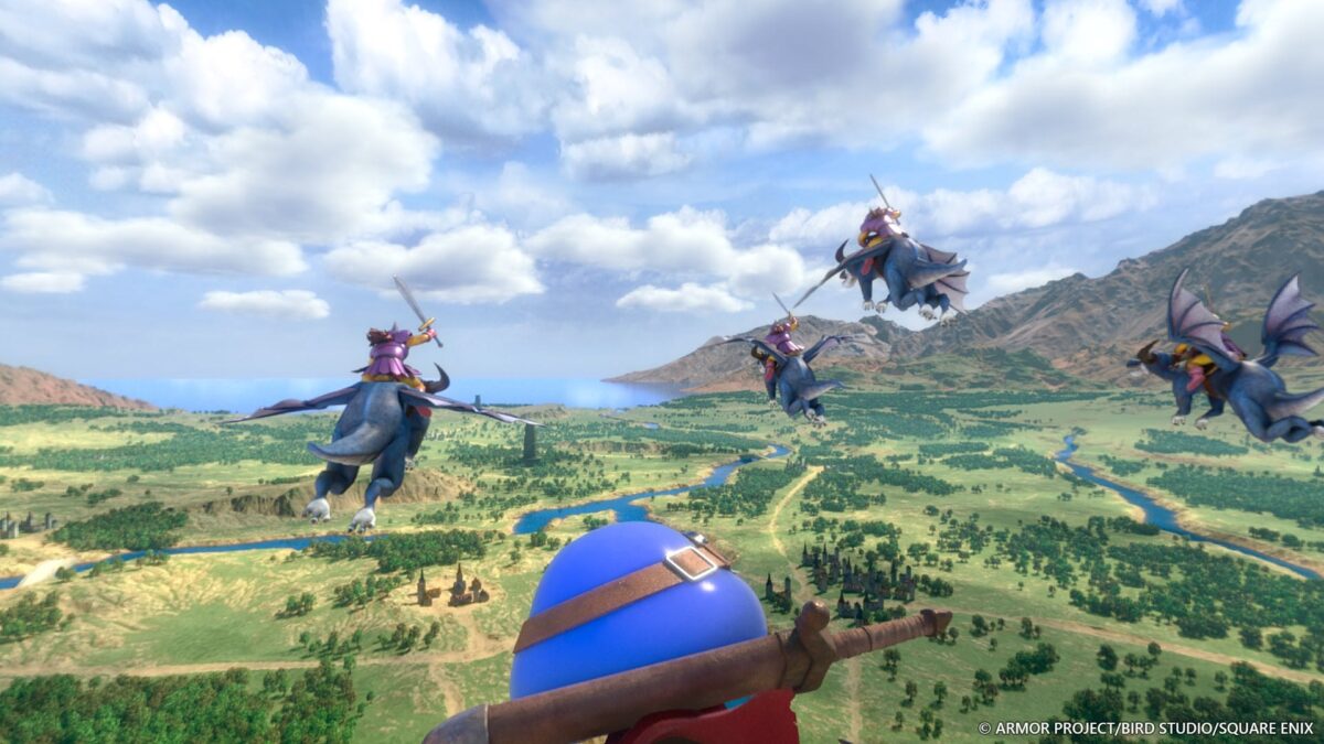 ドラゴンに乗って広大な空を飛行するVR RIDEの映像