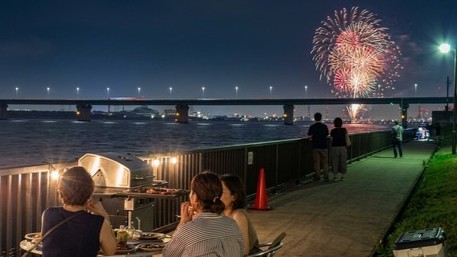 なにわ淀川花火大会 大阪 BBQ バーベキュー SAILS大阪