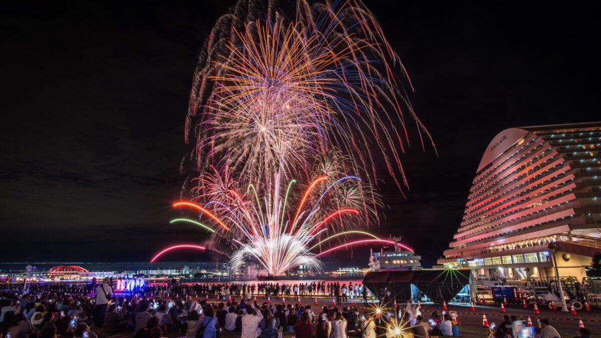 みなとHANABI 花火 神戸 神戸港 三宮 スタンプラリー