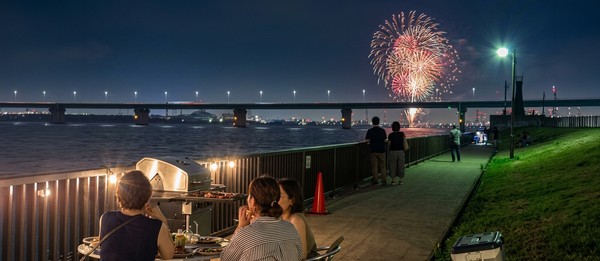 なにわ淀川花火大会 大阪 BBQ バーベキュー SAILS大阪
