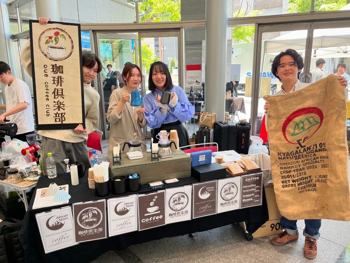 大学のコーヒーサークルのブース