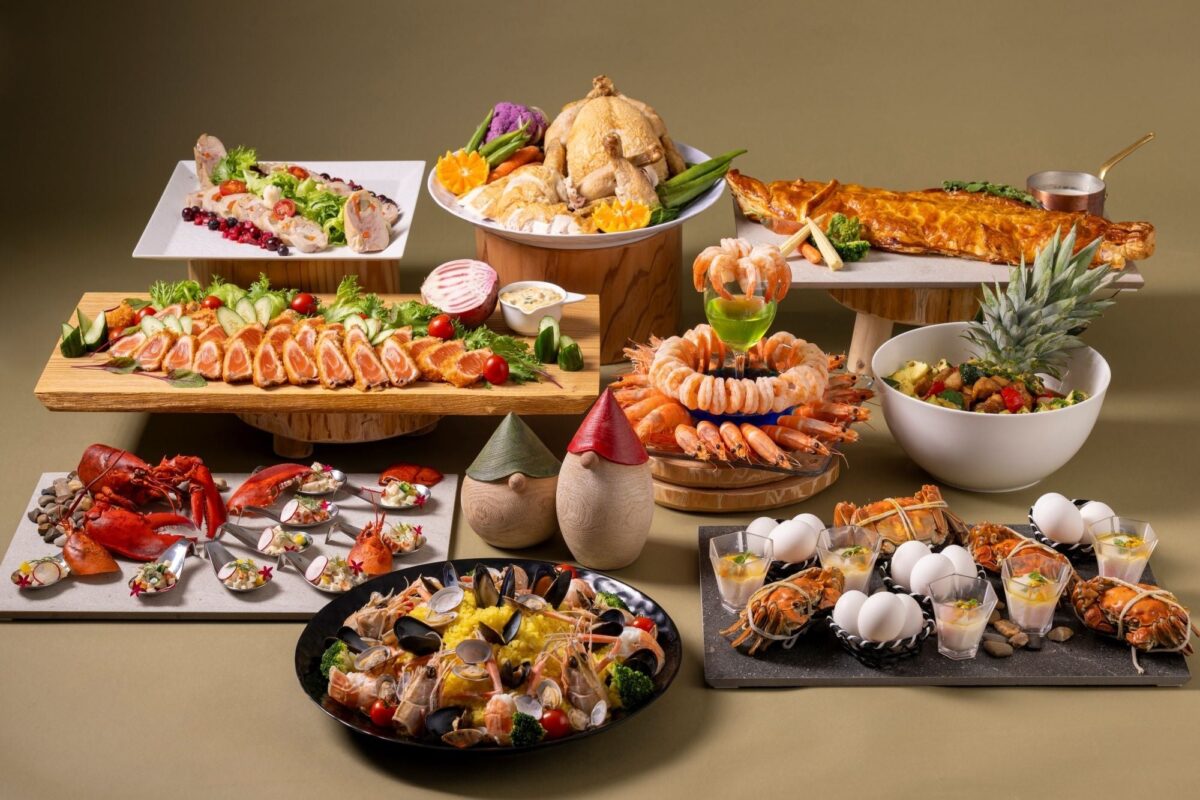 クリスマス・ディナーブッフェの料理