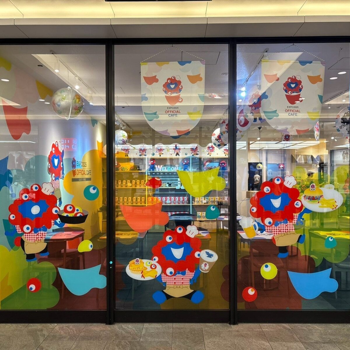 EXPO2025 オフィシャルカフェ らぽっぽリンクス梅田店の外観