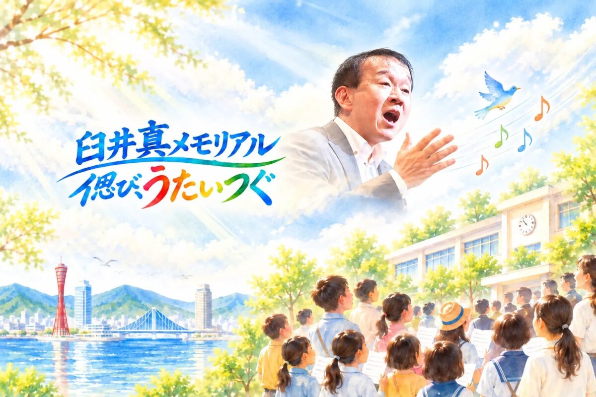 臼井真メモリアル「偲び、うたいつぐ」のメインビジュアル
