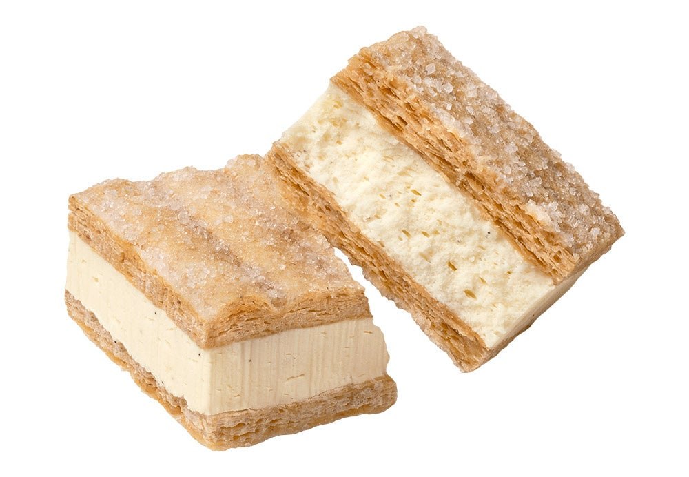 生バターサンドの断面