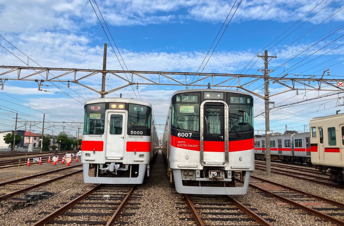 山陽鉄道フェスティバルの車両展示