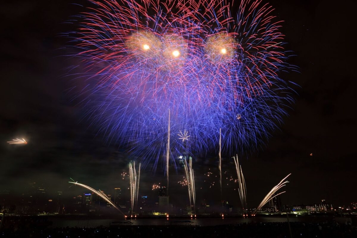 なにわ淀川花火大会の花火