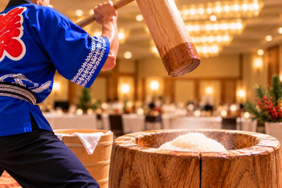 餅つき大会のイメージ