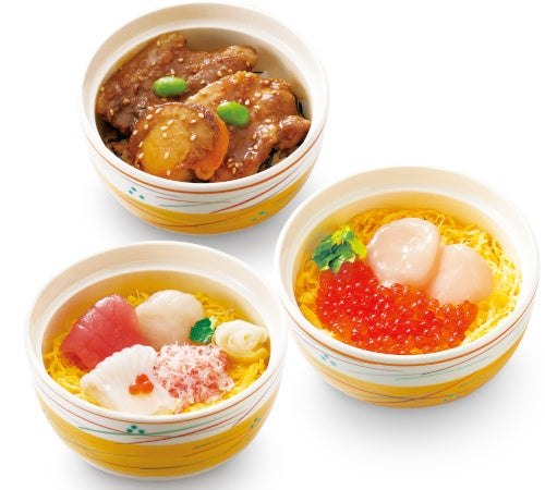 ミニ帆立豚丼・ミニ帆立いくら丼・ミニ北海海鮮ちらし