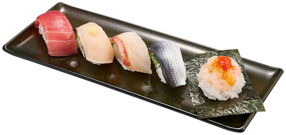 天然魚彩り5種盛り
