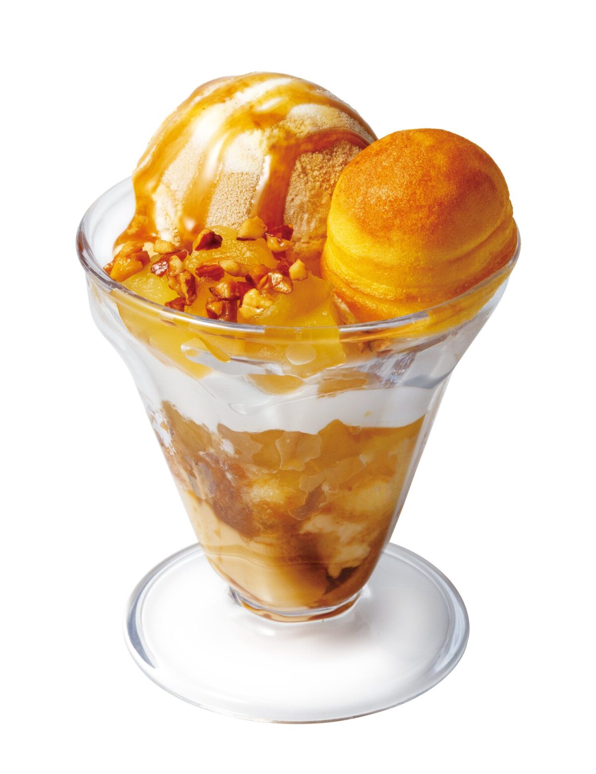 りんごとプリンのキャラメルパルフェ