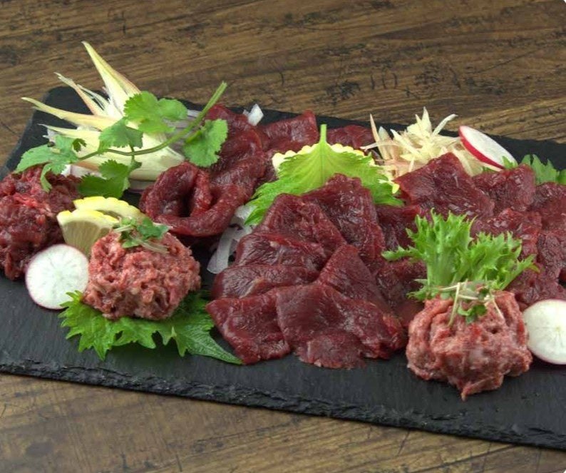 鮮馬刺し国産馬刺し3種スライスセット