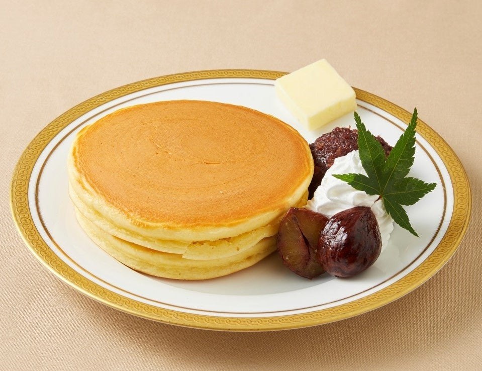 丸福珈琲店のホットケーキ小豆餡デラックス