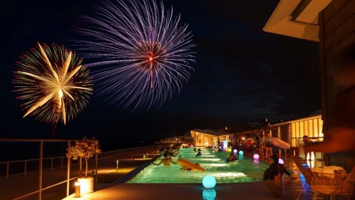 淡路 淡路市 淡路島 夏祭り 夏まつり 花火 アクアイグニス淡路島 プール 温泉 宿泊 トレーラー プラン