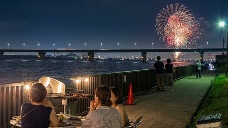 なにわ淀川花火大会 大阪 BBQ バーベキュー SAILS大阪